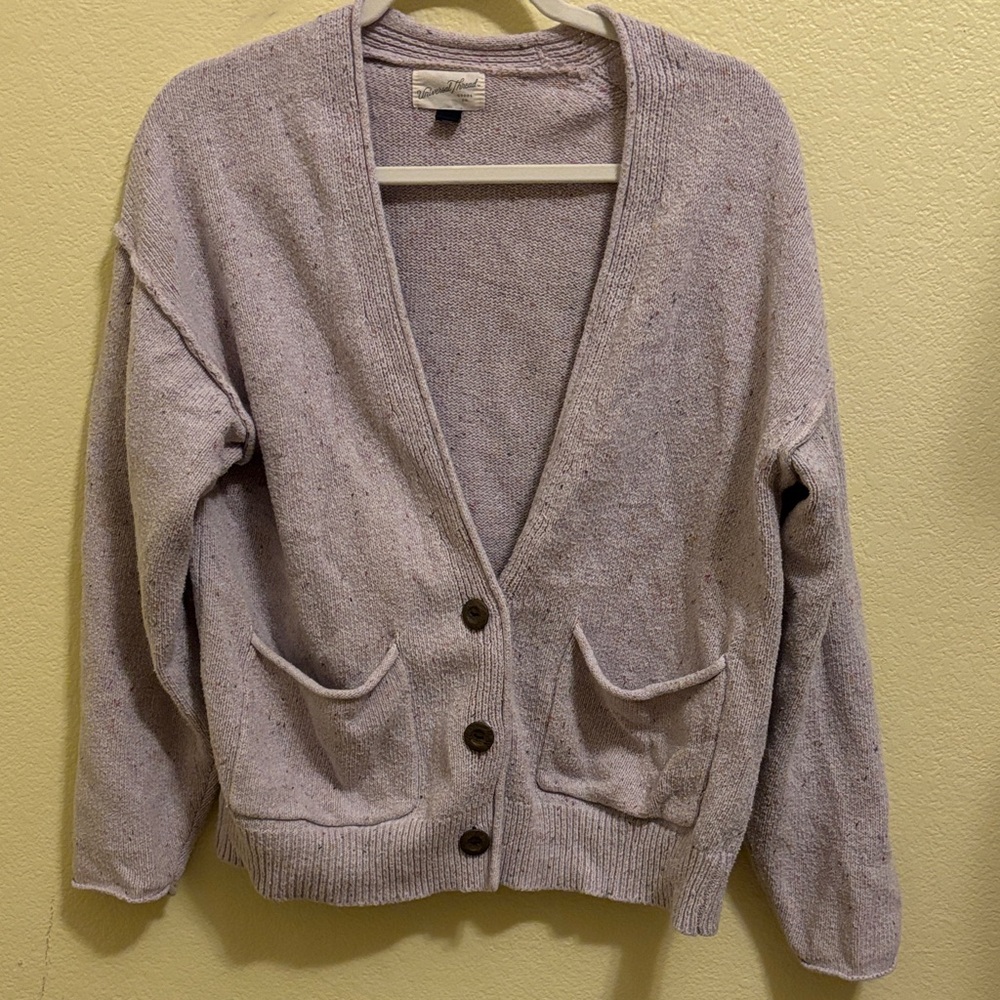 Universal Thread Lilac Button-Front Women's Cardigan